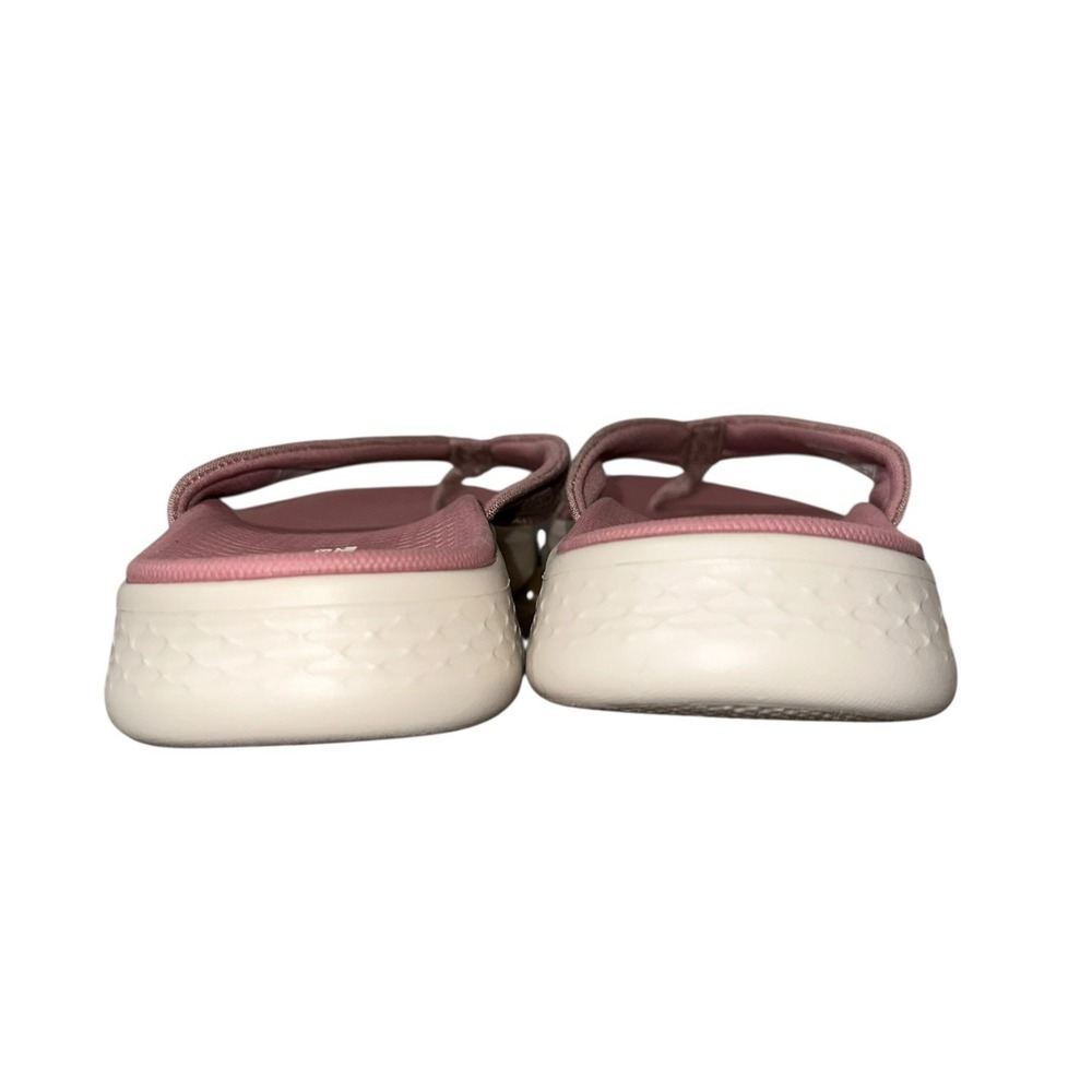 Skechers GOwalk Goga Mat Flip Flops Womens 7 Mauve Comfort Sandals - Picture 5 of 8